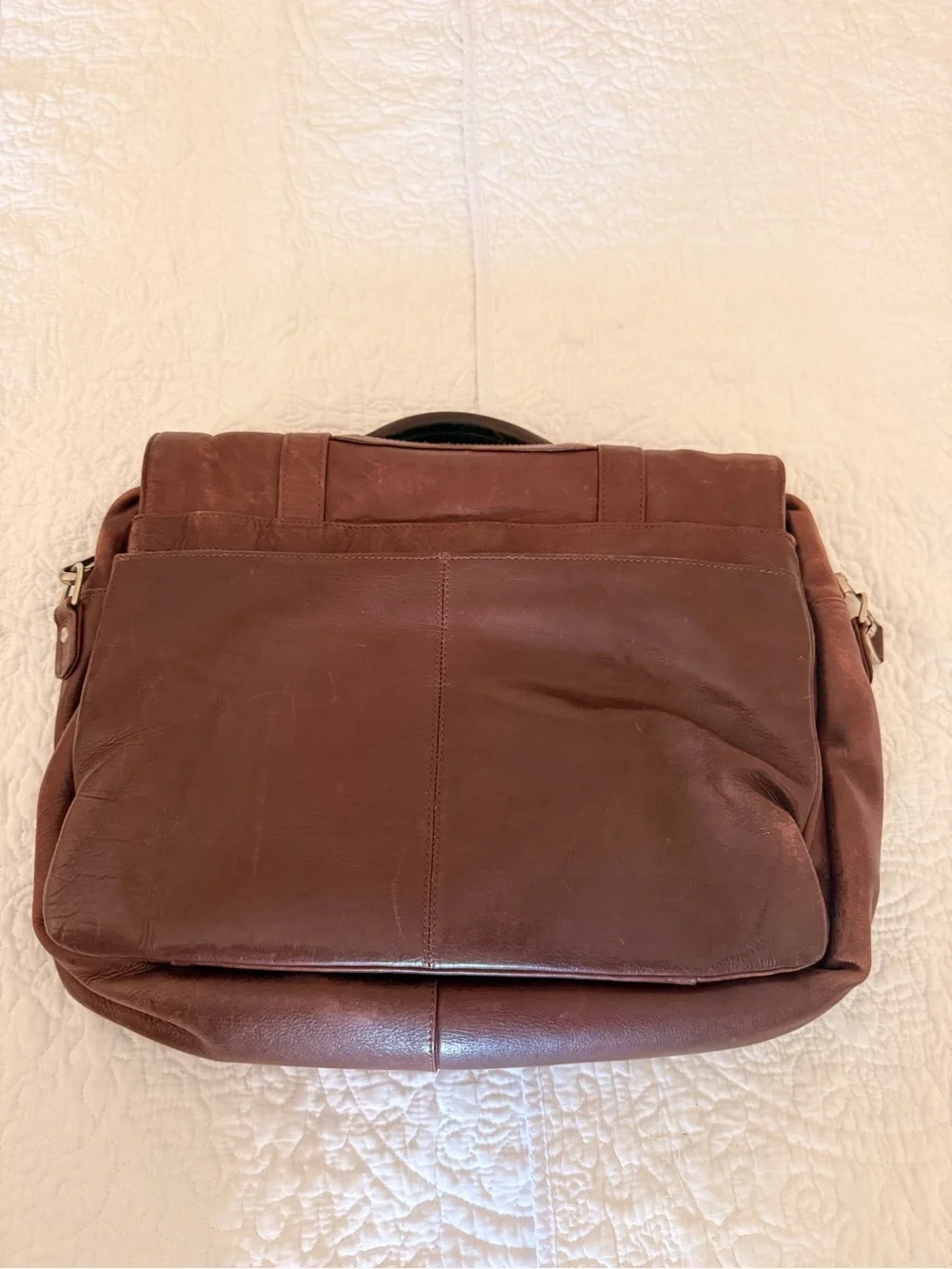 Kenneth Cole New York Brown Leather Briefcase Messenger